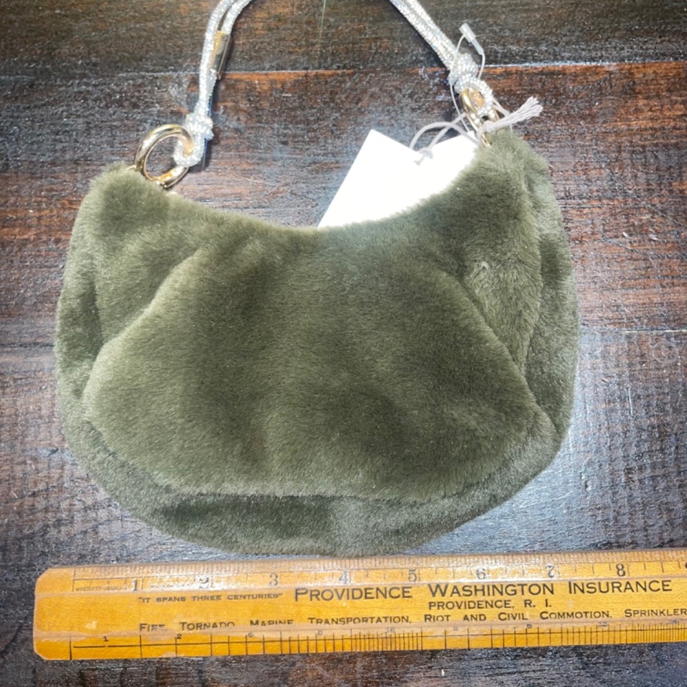 NWT A New Day Convertible Clutchette Green Soft Clutch Purse - Picture 5 of 6